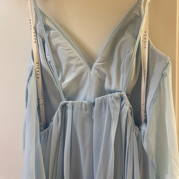 Azazie Gracie Sky Blue Bridesmaid Dress - Picture 2 of 5